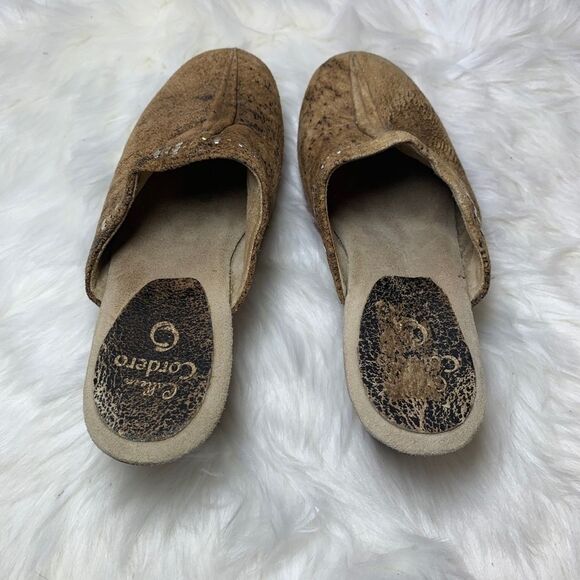 Calleen Cordero Distressed Handmade Clogs Size 7.5 - Picture 2 of 6